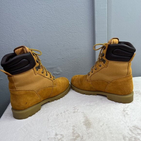 Brahma Suede Hiking Boots size 10 Men Wheat Tan Lace Up Barely Worn - Picture 5 of 8